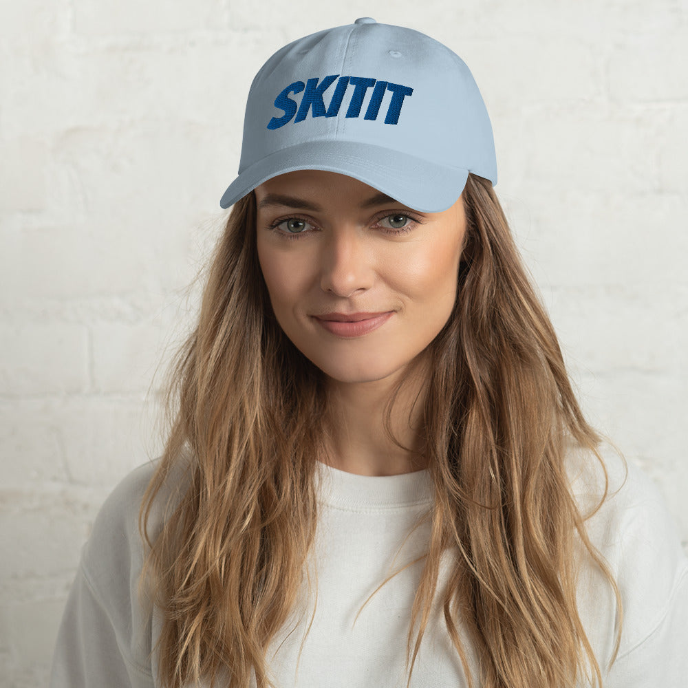 SKITIT DAD HAT BLUE LOGO